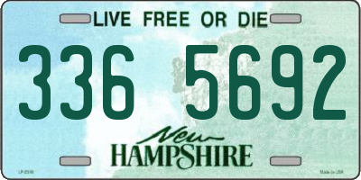 NH license plate 3365692