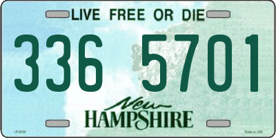NH license plate 3365701