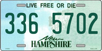 NH license plate 3365702