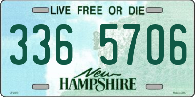 NH license plate 3365706