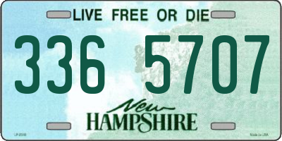 NH license plate 3365707