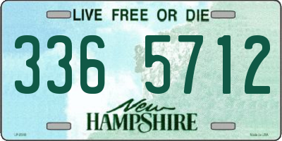 NH license plate 3365712
