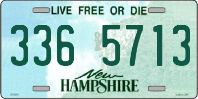 NH license plate 3365713