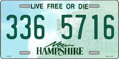 NH license plate 3365716