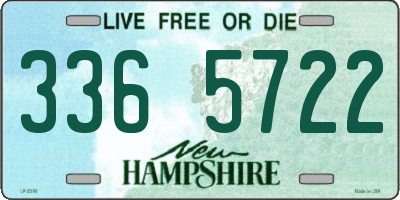 NH license plate 3365722