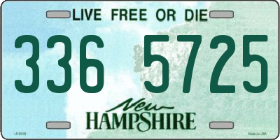 NH license plate 3365725