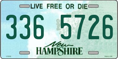 NH license plate 3365726