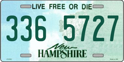NH license plate 3365727
