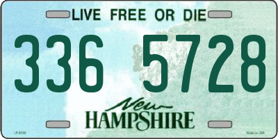 NH license plate 3365728
