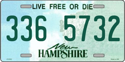 NH license plate 3365732