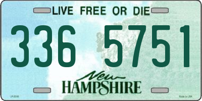 NH license plate 3365751