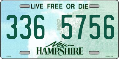 NH license plate 3365756