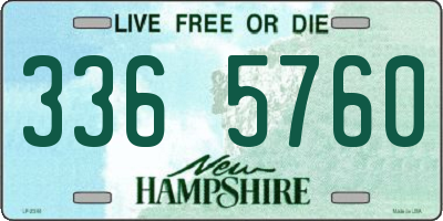 NH license plate 3365760