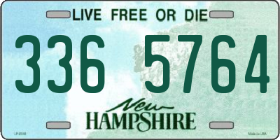 NH license plate 3365764
