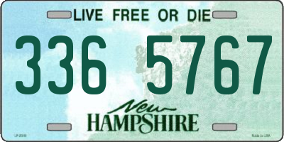 NH license plate 3365767