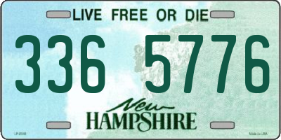NH license plate 3365776