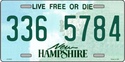 NH license plate 3365784