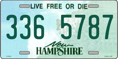 NH license plate 3365787