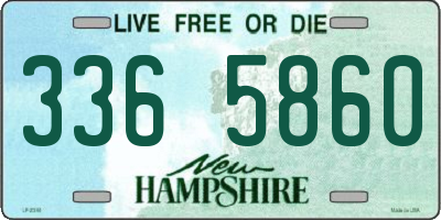 NH license plate 3365860
