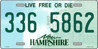 NH license plate 3365862