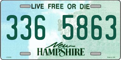 NH license plate 3365863