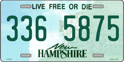 NH license plate 3365875