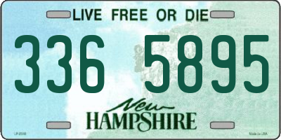 NH license plate 3365895