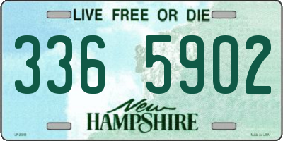 NH license plate 3365902