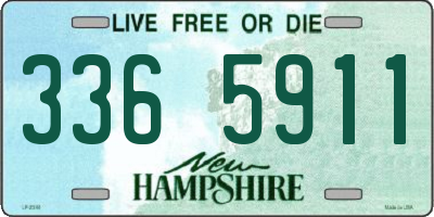NH license plate 3365911