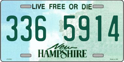 NH license plate 3365914