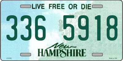 NH license plate 3365918