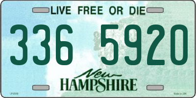 NH license plate 3365920