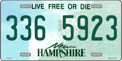 NH license plate 3365923