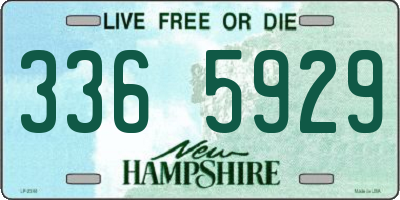 NH license plate 3365929