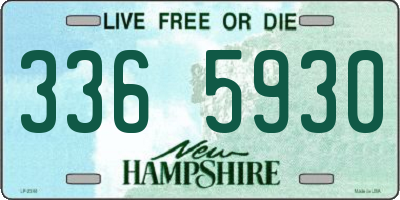 NH license plate 3365930