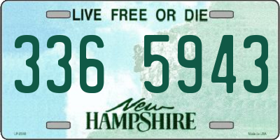 NH license plate 3365943