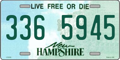 NH license plate 3365945