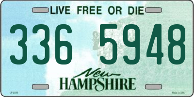 NH license plate 3365948