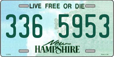NH license plate 3365953