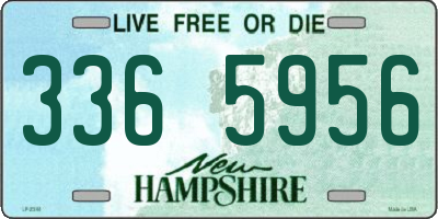 NH license plate 3365956