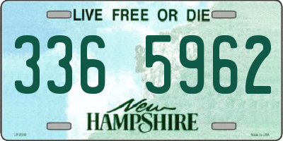 NH license plate 3365962