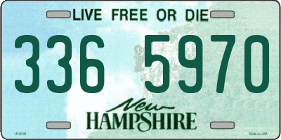 NH license plate 3365970