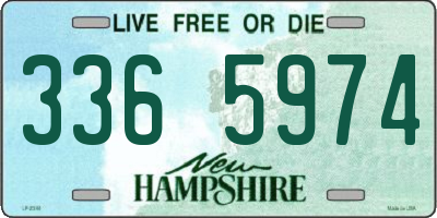 NH license plate 3365974