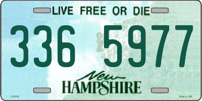 NH license plate 3365977