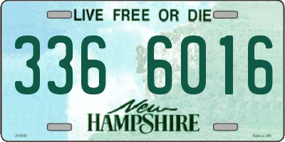 NH license plate 3366016