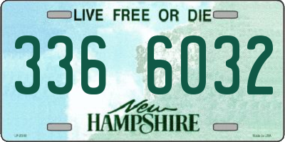NH license plate 3366032