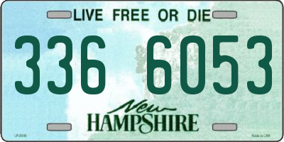 NH license plate 3366053