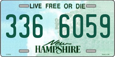 NH license plate 3366059