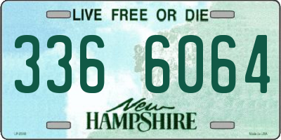 NH license plate 3366064