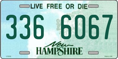 NH license plate 3366067